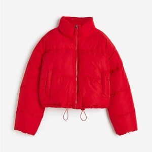 Garage Red Puffer Jacket